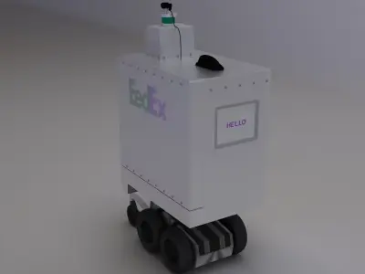 Delivery Robot 3D model by illusioncreators