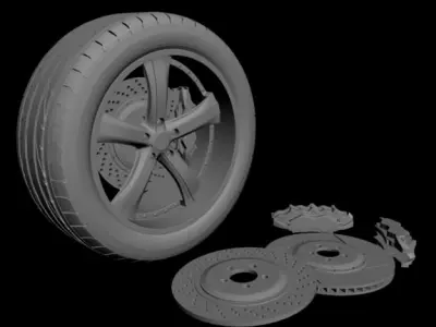 wheel Savigni Forged 3D model