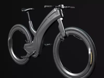 ElectroVelo futuristic bike design 3D model