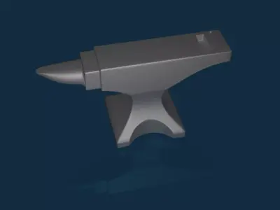 Anvil metal hammer 3D model