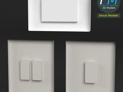 Light switches Low-poly 3D model purchase