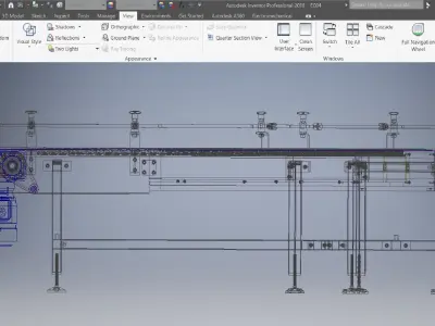  Belt Conveyors Systems 3D model