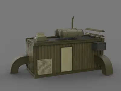 container home Low-poly 3D model