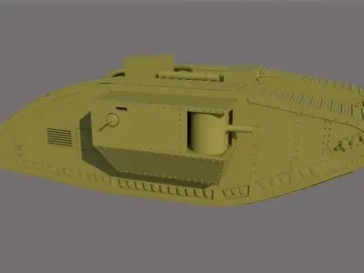english tank mark 5 3D model