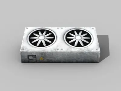 Rooftop Ventilation Unit Low poly 3D model