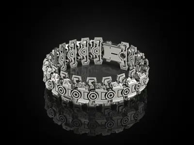 Mechanic Military Bracelet 3D print model