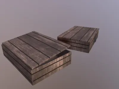 Low Poly Tool Boxes Free low-poly 3D model