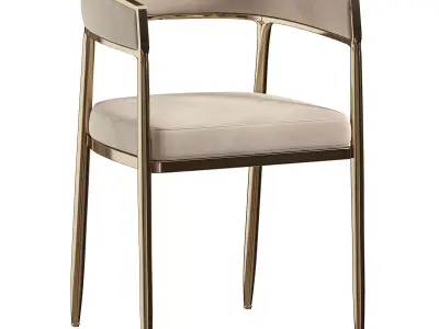 Modern Velvet Upholstered  By Homary  3D model