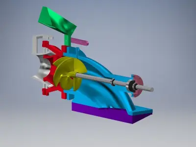 WATER JET PROPULSION 60MM 3D print model