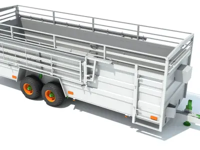 Animal Transport Trailer 3D model