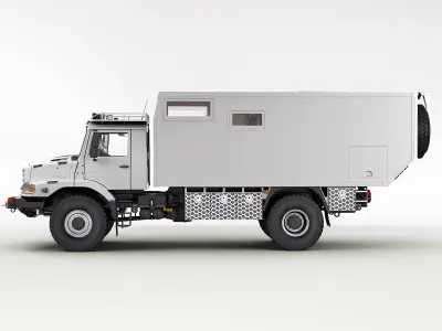 Mercedes Zetros Motorhome 3D model