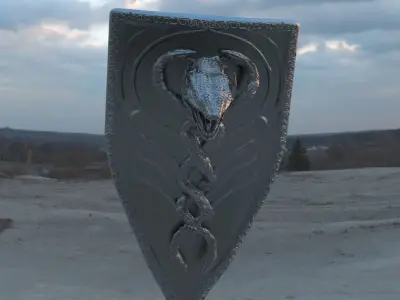 Snake legendary Shield 3D model