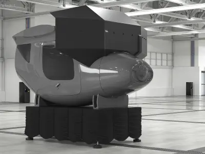 Flight Simulator System 3D model