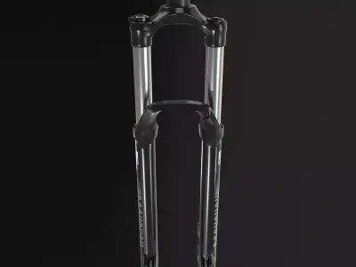Front suspension Fork Low-poly 3D model