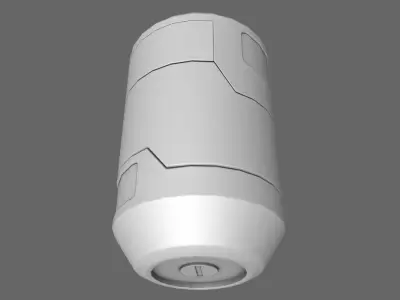 Sci-Fi Energy Cell Battery 3D model