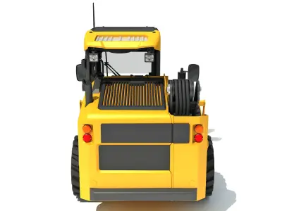 Log Fork Skid Steer Loader 3D model