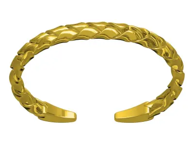 Antique Knot Style Wist Bangle Bracelet 3D print model