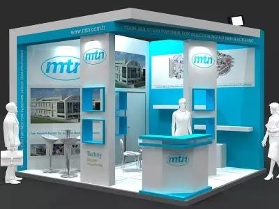 Exhibition Stand - ST0059 3D model
