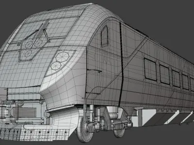 Canadian trains 3D Model Pack