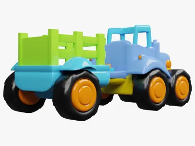 Kids Toys - Tractor 3D model