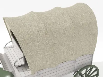 Western Wagon 5  3D model