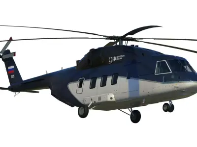 Mi-38 helicopter 3D model purchase