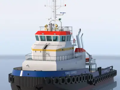 Shoalbuster Tug DMS Osprey 3D model