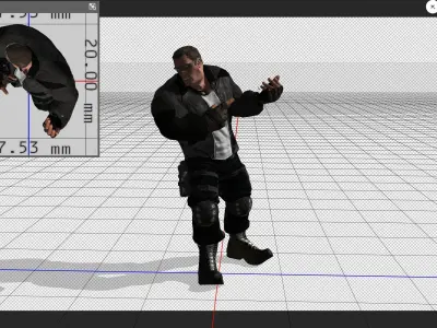 The Punisher Vs Undeads nightmare 3D print model