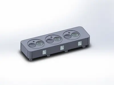 assembly and part for car engine 3D model