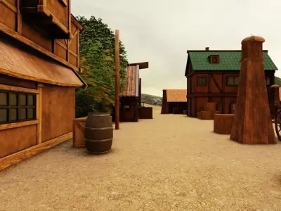 Old Town 3D model buy