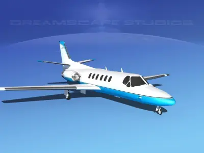 Cessna C550 Citation II V02 3D model