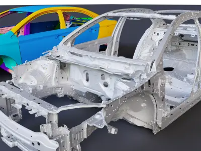 Car Frame01 3D model