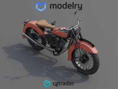 Motorcycle 3D model 3