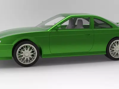 Nissan Silvia S14 scale 1 to 10 3D print model