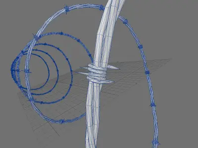 Barbed Wire 2 3D model