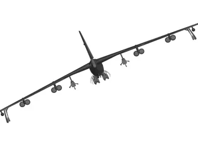 Boeing B-52 Stratofortress 3D model purchase