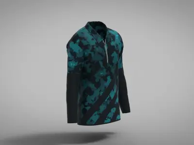 Military Outfit - T-shirt Low-poly 3D model buy
