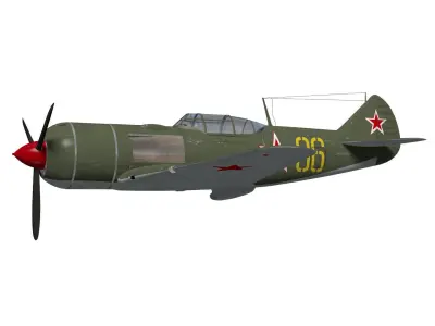 Lavochkin La-7 3D model buy