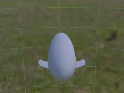 Low Poly Airship Low-poly 3D model