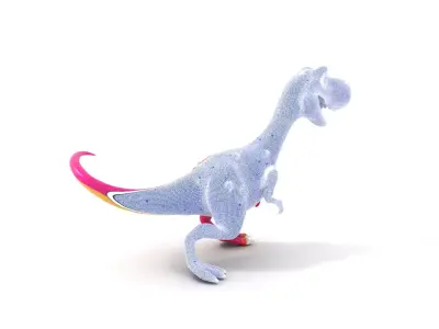 Playful Purple Dinosaur model pack Low-poly 3D model