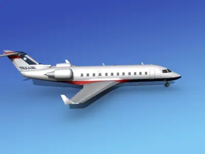 Canadair CRJ200 Texair 3D model