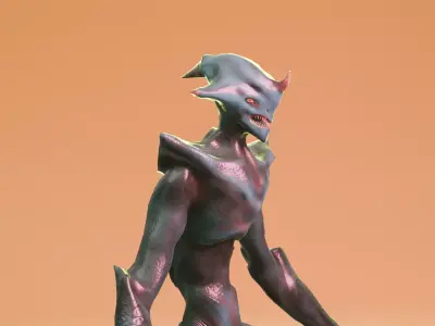 Alien monster Fohorn 3D model