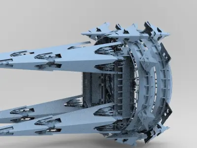 Sci Fi Fusion Tower arena 1 3D model