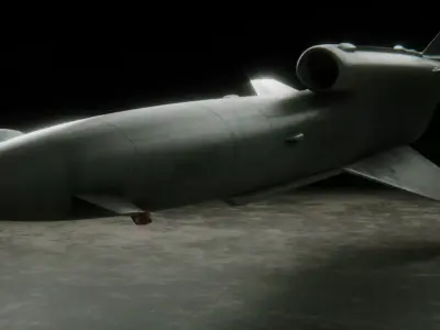 TU-141 Strizh Low-poly 3D model
