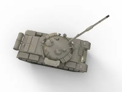 Military tank army vehicle battle 3D model
