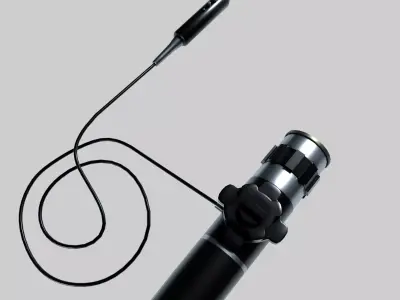 Medical Endoscope Low-poly 3D model