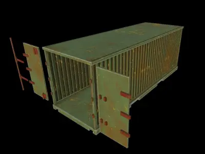 HIE HIE Game Ready Cargo 3 color Low-poly 3D model