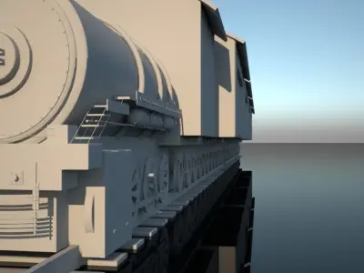 old train 3D print model