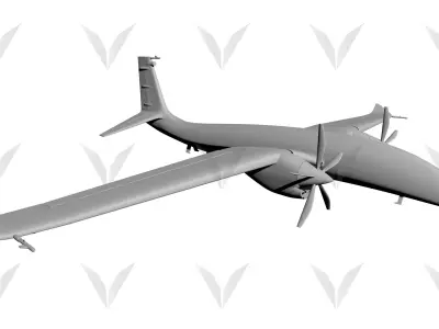 Baykar  AKINCI TIHA 3D model