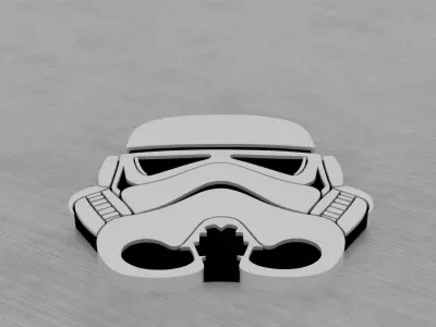Stormtrooper Helmet Coaster 3D print model